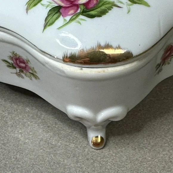 Vintage 1950’s Arbart Japan Porcelain Trinket, Jewelry box - Picture 12 of 12